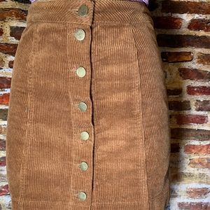 Vintages corduroy button down mini dress